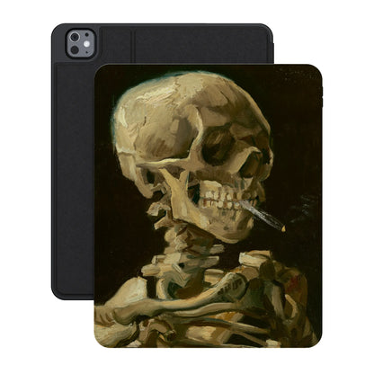 Van Gogh | Head of a Skeleton with a Burning Cigarette iPad Case - iPad Pro 13" (M4, 2024)