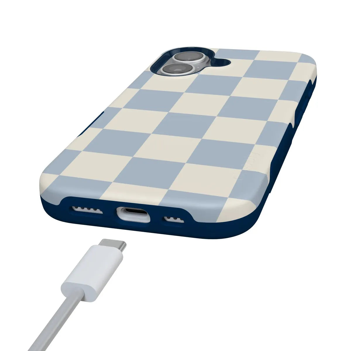 Fit Check | Light Blue Checkerboard Case