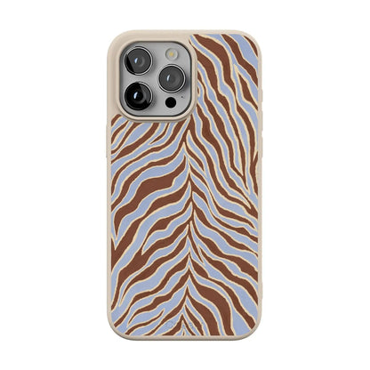 Untamed | Brown & Blue Zebra Case - iPhone 13 Pro