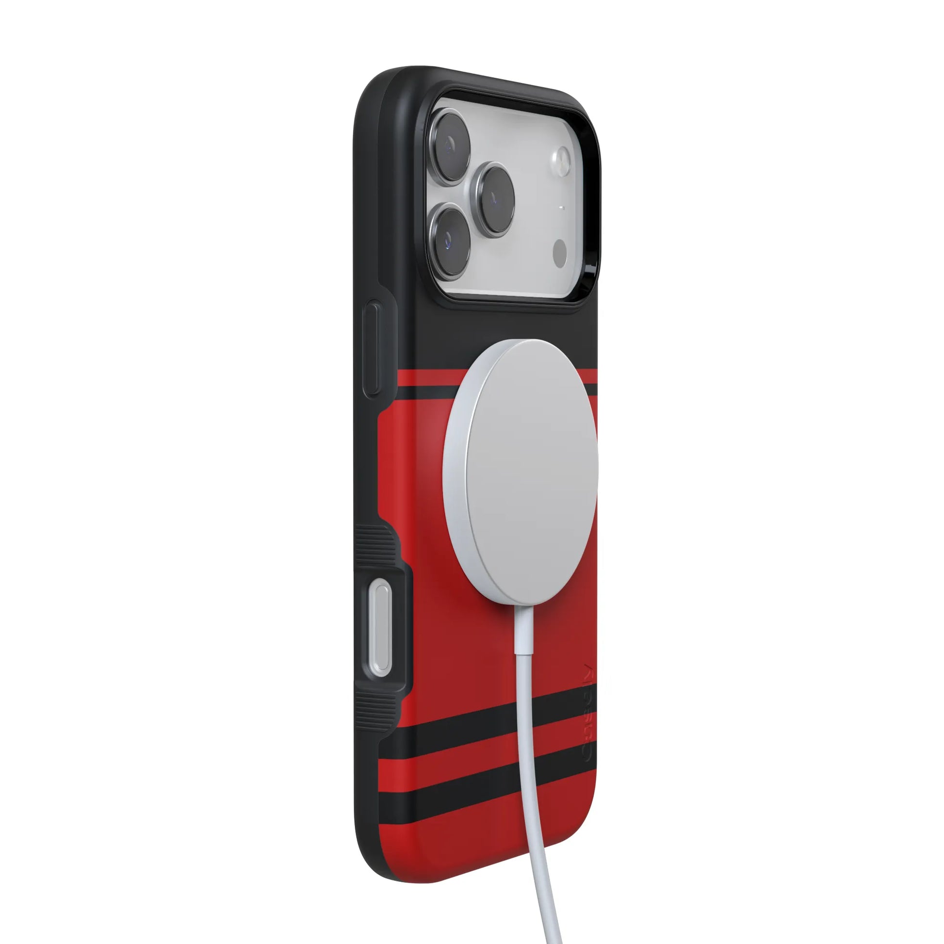 Storm Warning | Black & Red Stripes Case