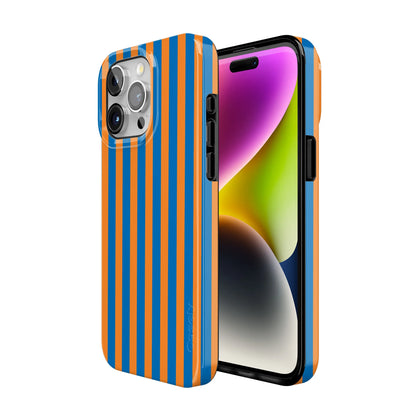 Go New York | Blue & Orange Stripes Case