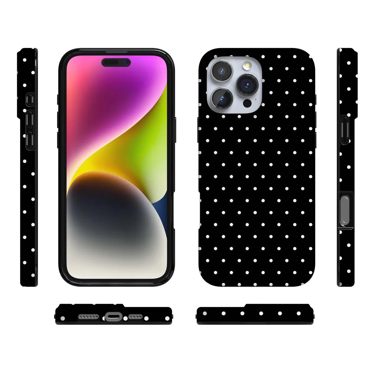On the Dot | White Polka Dot Case