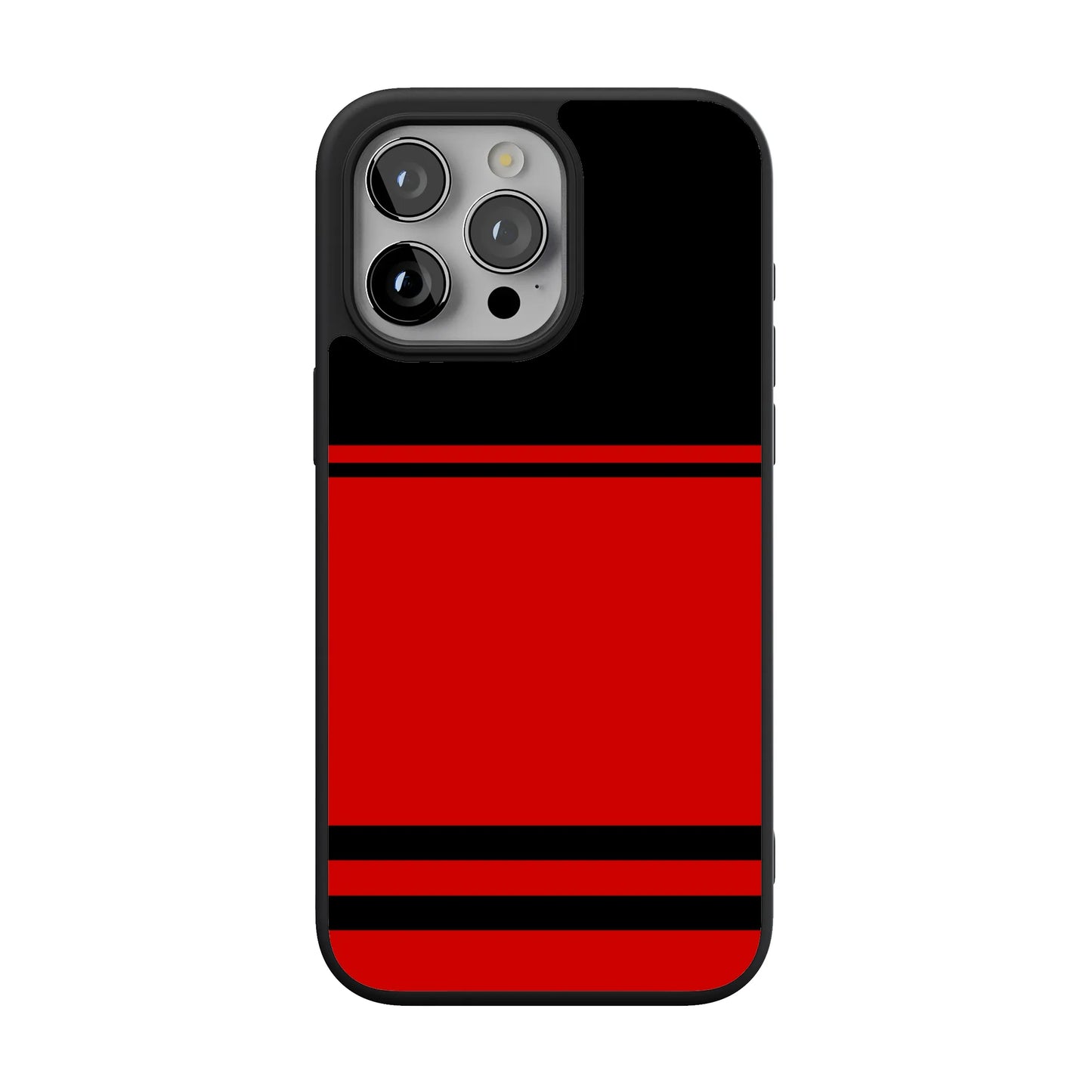 Go Canes | Black & Red Striped Case - iPhone 15 Pro