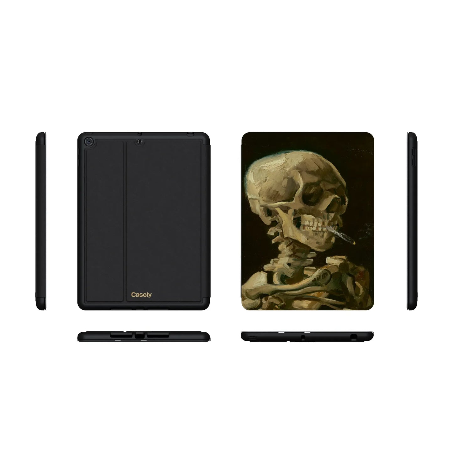 Van Gogh | Head of a Skeleton with a Burning Cigarette iPad Case