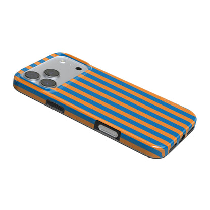 Go New York | Blue & Orange Stripes Case
