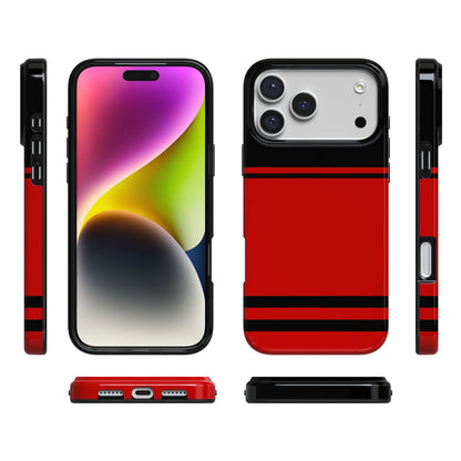 Storm Warning | Black & Red Stripes Case