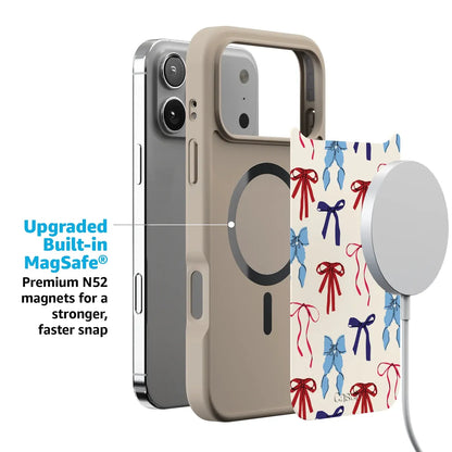 American Girlie | Red White & Blue Bows Case