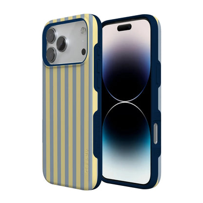 Coastline Stripes | Blue & Yellow Case