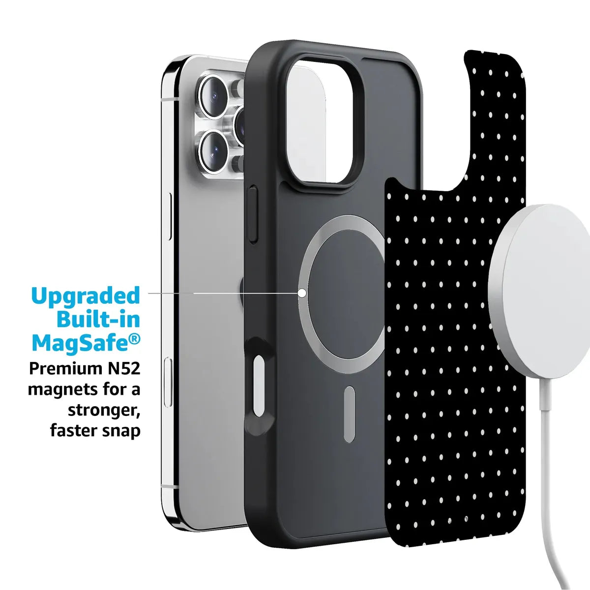On the Dot | White Polka Dot Case