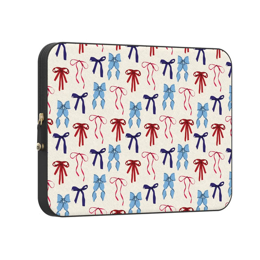 American Girlie | Red White & Blue Bows Laptop Case