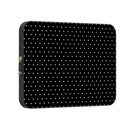 On the Dot | White Polka Dot Laptop Case