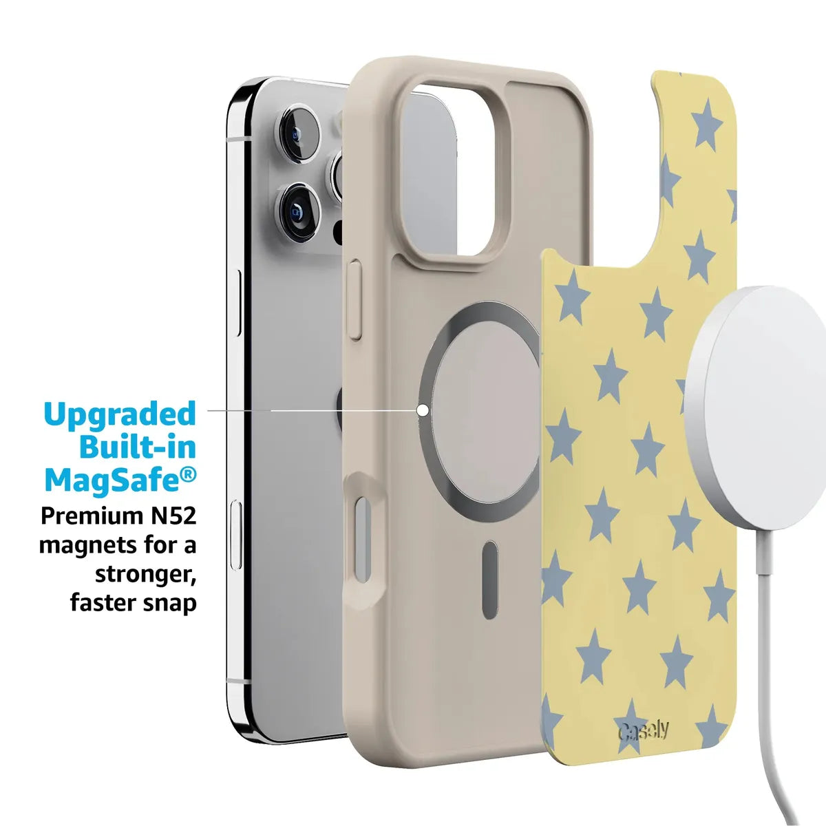 Shine Bright | Butter Yellow Stars Case