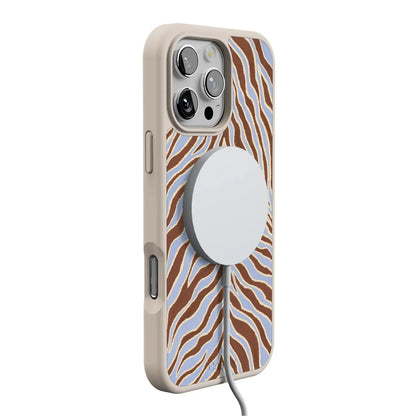 Untamed | Brown & Blue Zebra Case