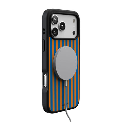 Go New York | Blue & Orange Stripes Case