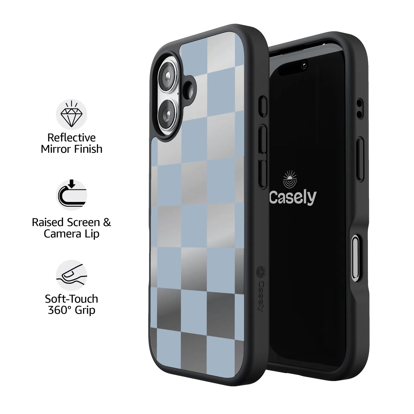 Fit Check | Light Blue Checkerboard Case
