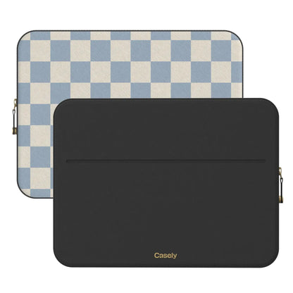 Fit Check | Light Blue Checkerboard Laptop Case