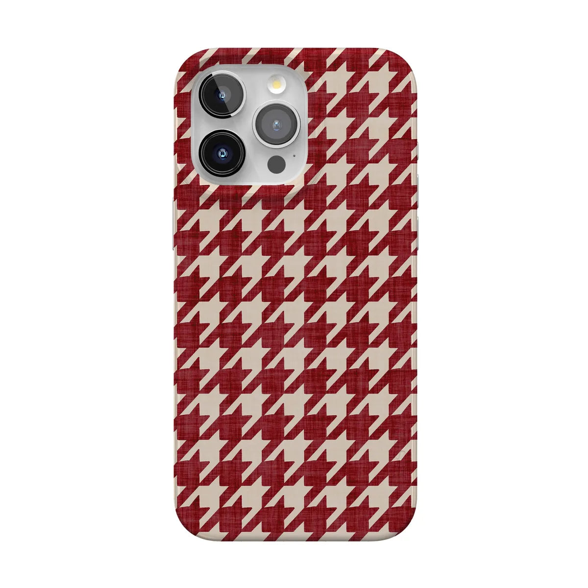 Scarlet Stitch | Red Houndstooth Case