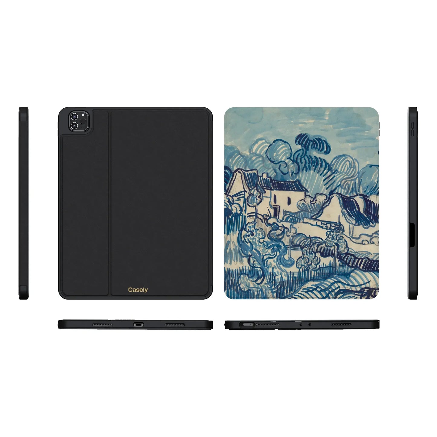Van Gogh | Landscape With Houses iPad Case