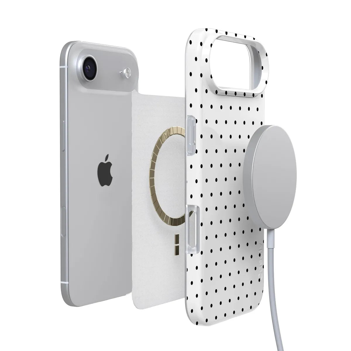 On the Dot | Black Polka Dot Case