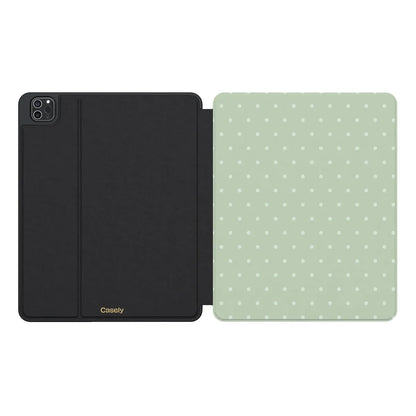 On the Dot | Green Polka Dot iPad Case