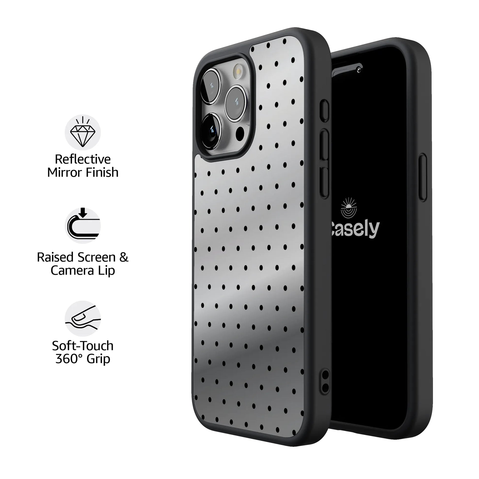 On the Dot | Black Polka Dot Case