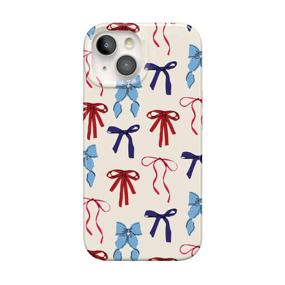 American Girlie | Red White & Blue Bows Case - iPhone 13