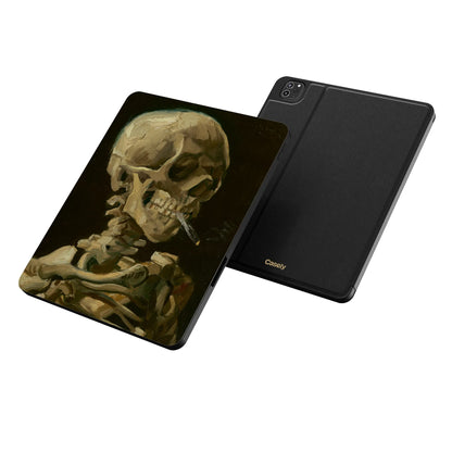 Van Gogh | Head of a Skeleton with a Burning Cigarette iPad Case