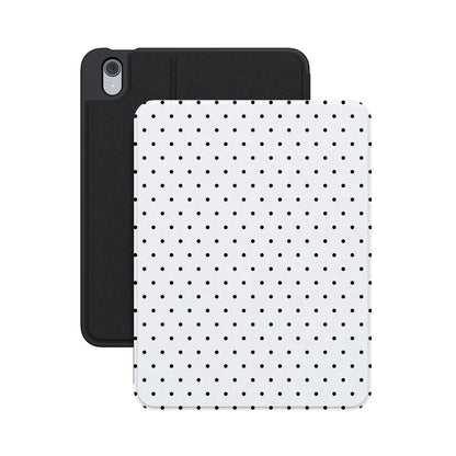 On the Dot | Black Polka Dot iPad Case