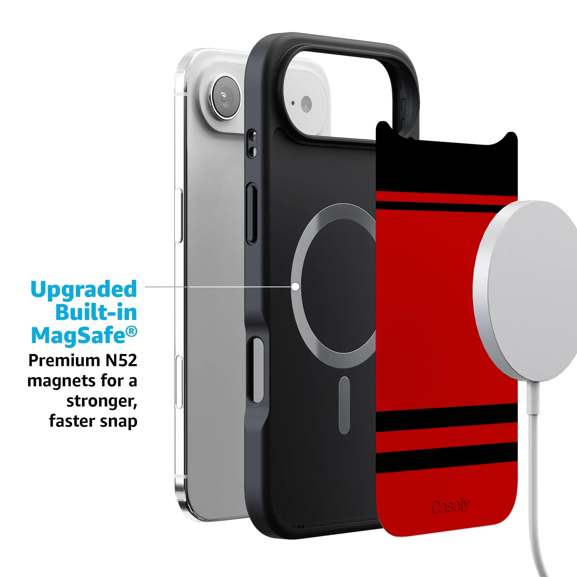 Storm Warning | Black & Red Stripes Case