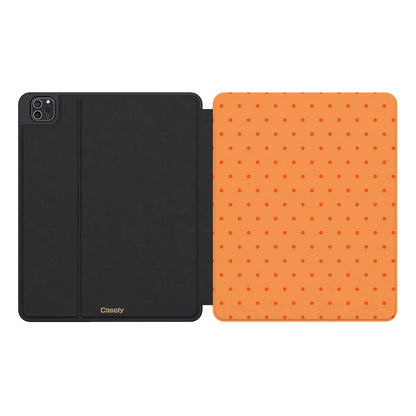 On the Dot | Orange Polka Dot iPad Case
