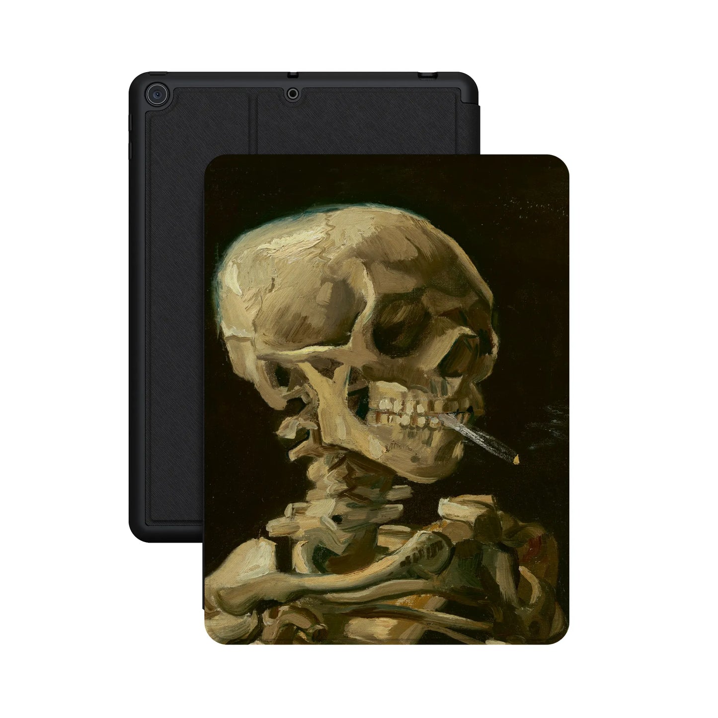 Van Gogh | Head of a Skeleton with a Burning Cigarette iPad Case - iPad 10.2" (7/8/9th Gen)