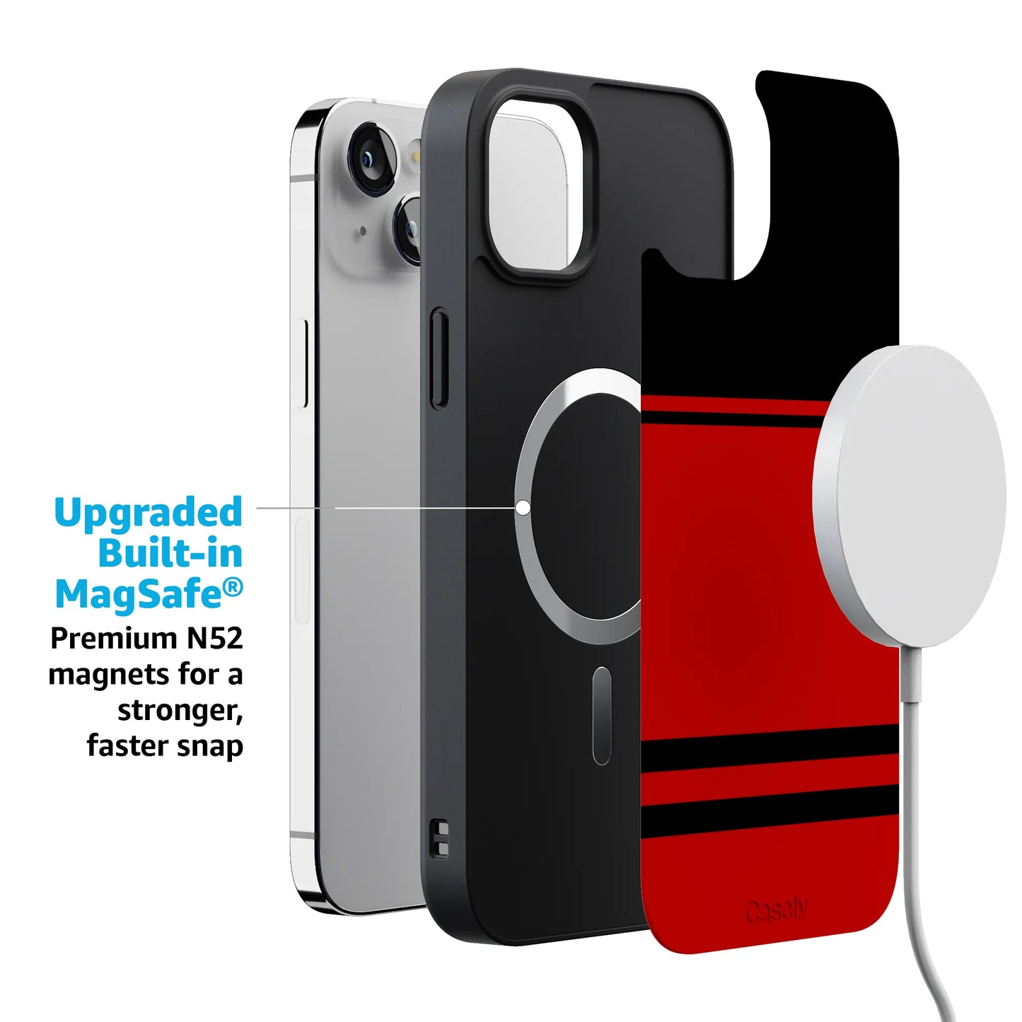 Storm Warning | Black & Red Stripes Case