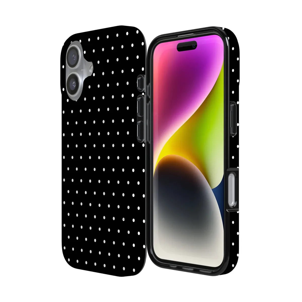 On the Dot | White Polka Dot Case