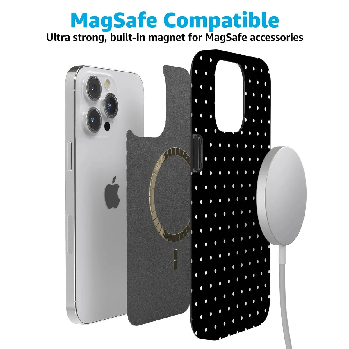 On the Dot | White Polka Dot Case