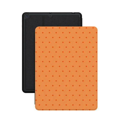 On the Dot | Orange Polka Dot iPad Case