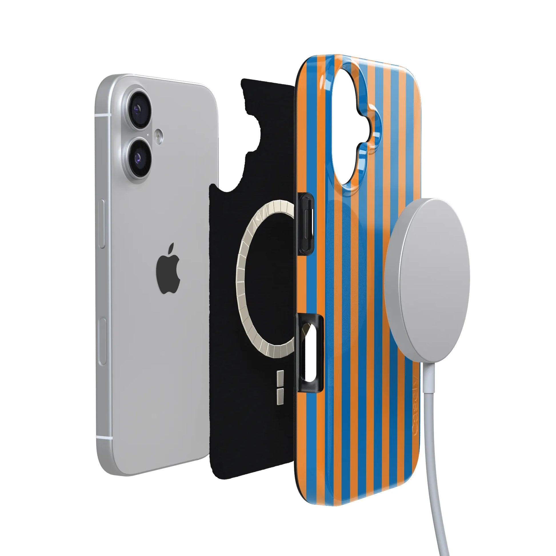 Go New York | Blue & Orange Stripes Case