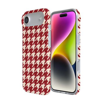 Scarlet Stitch | Red Houndstooth Case