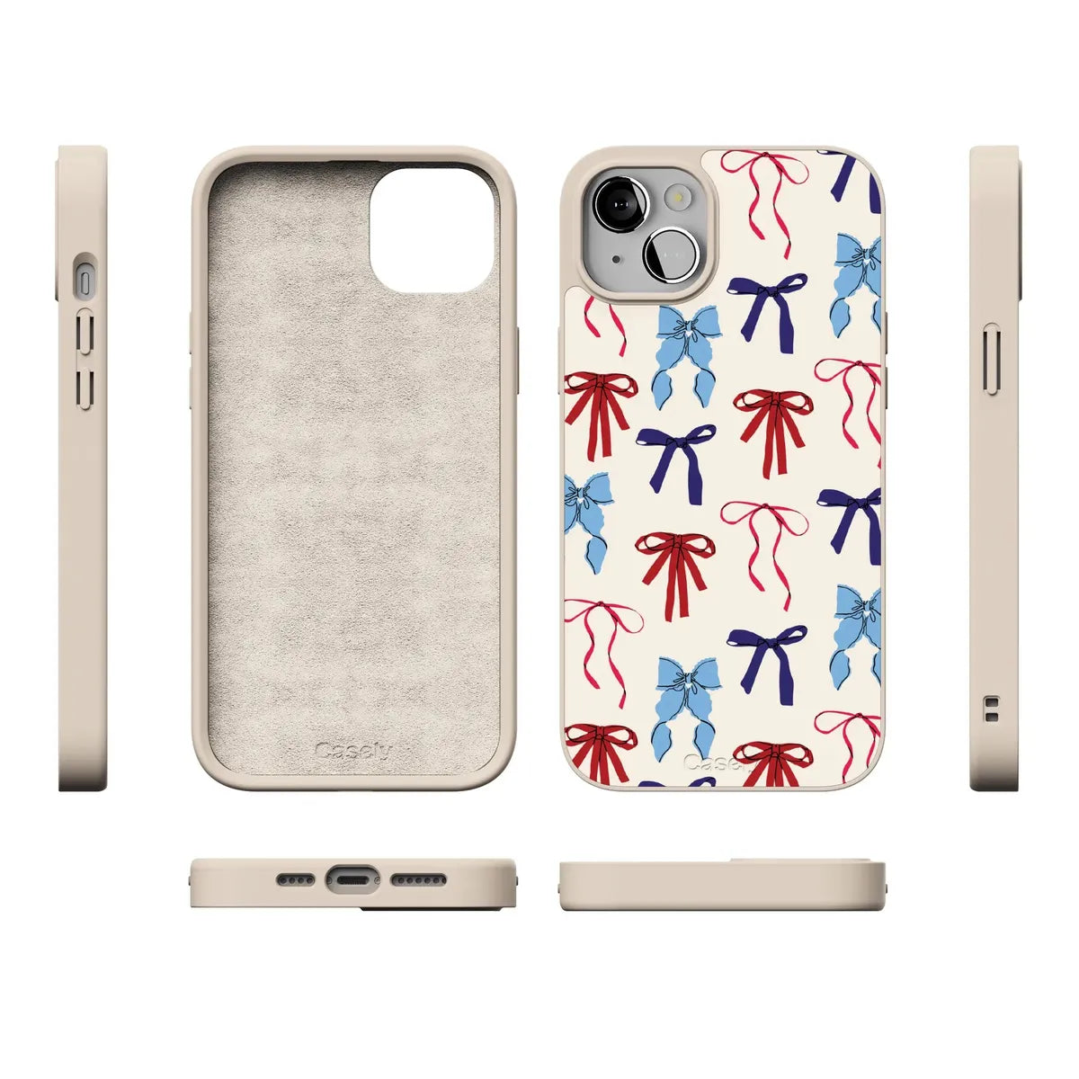 American Girlie | Red White & Blue Bows Case