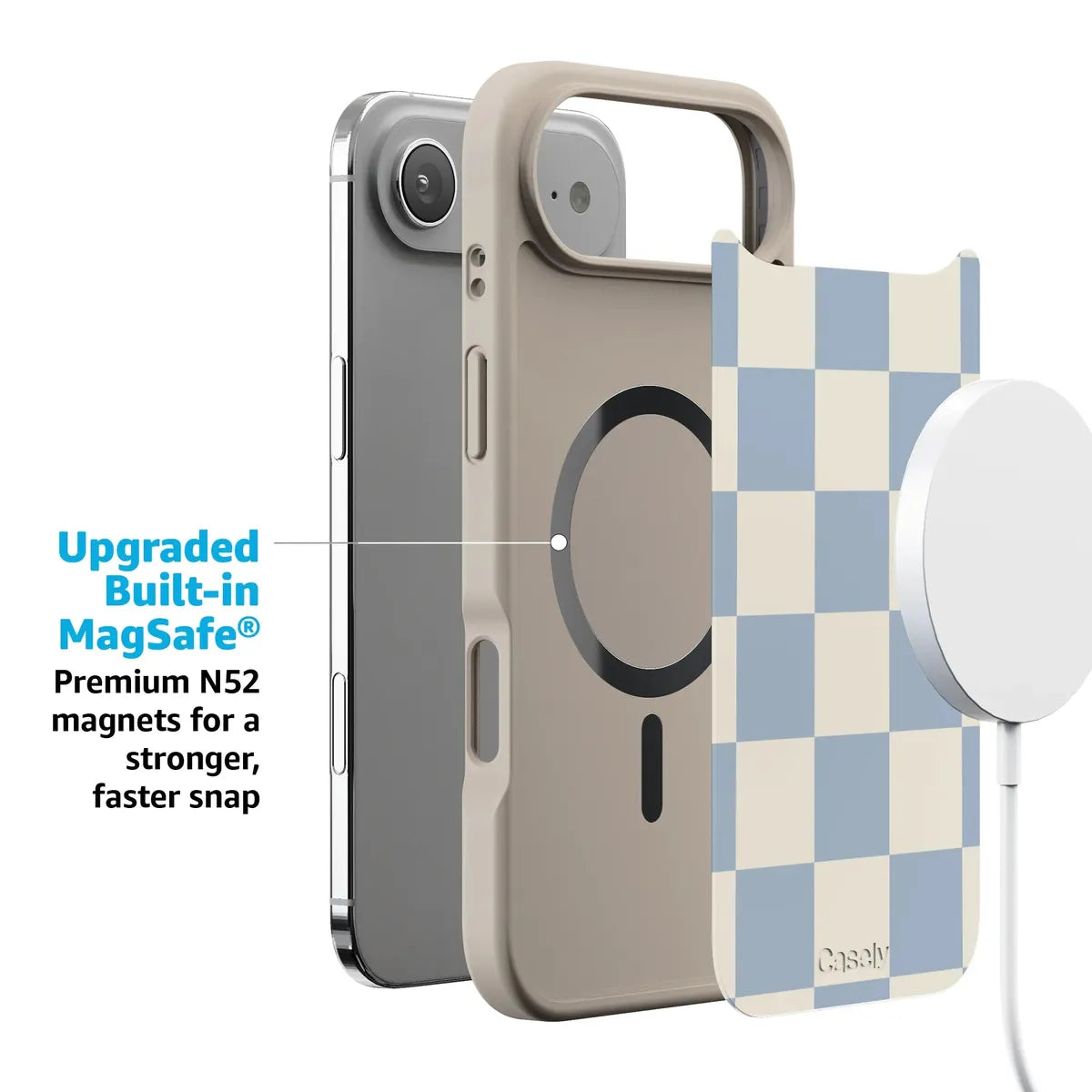 Fit Check | Light Blue Checkerboard Case