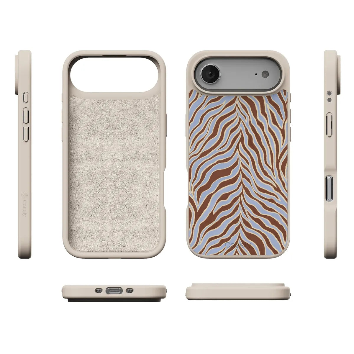Untamed | Brown & Blue Zebra Case