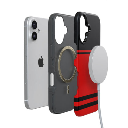 Storm Warning | Black & Red Stripes Case