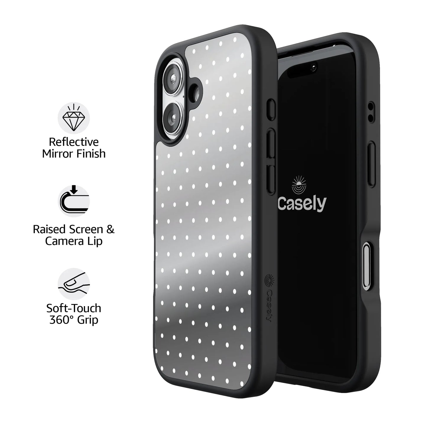 On the Dot | White Polka Dot Case