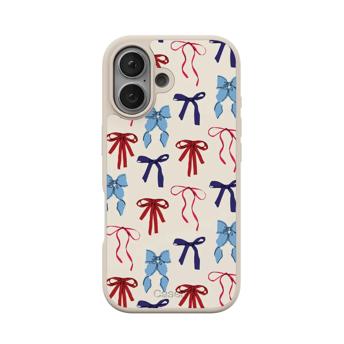American Girlie | Red White & Blue Bows Case - iPhone 16