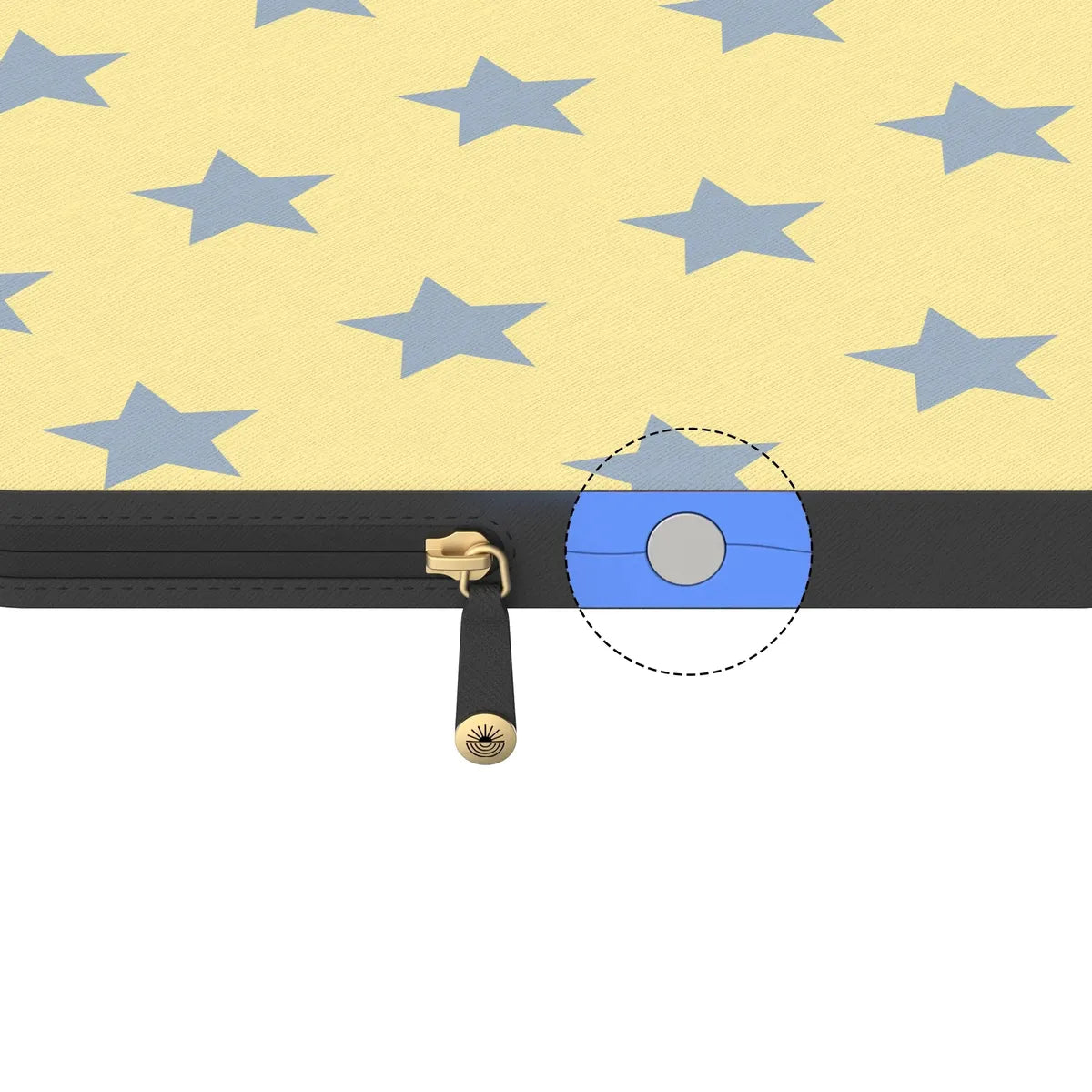Shine Bright | Butter Yellow Stars Laptop Case