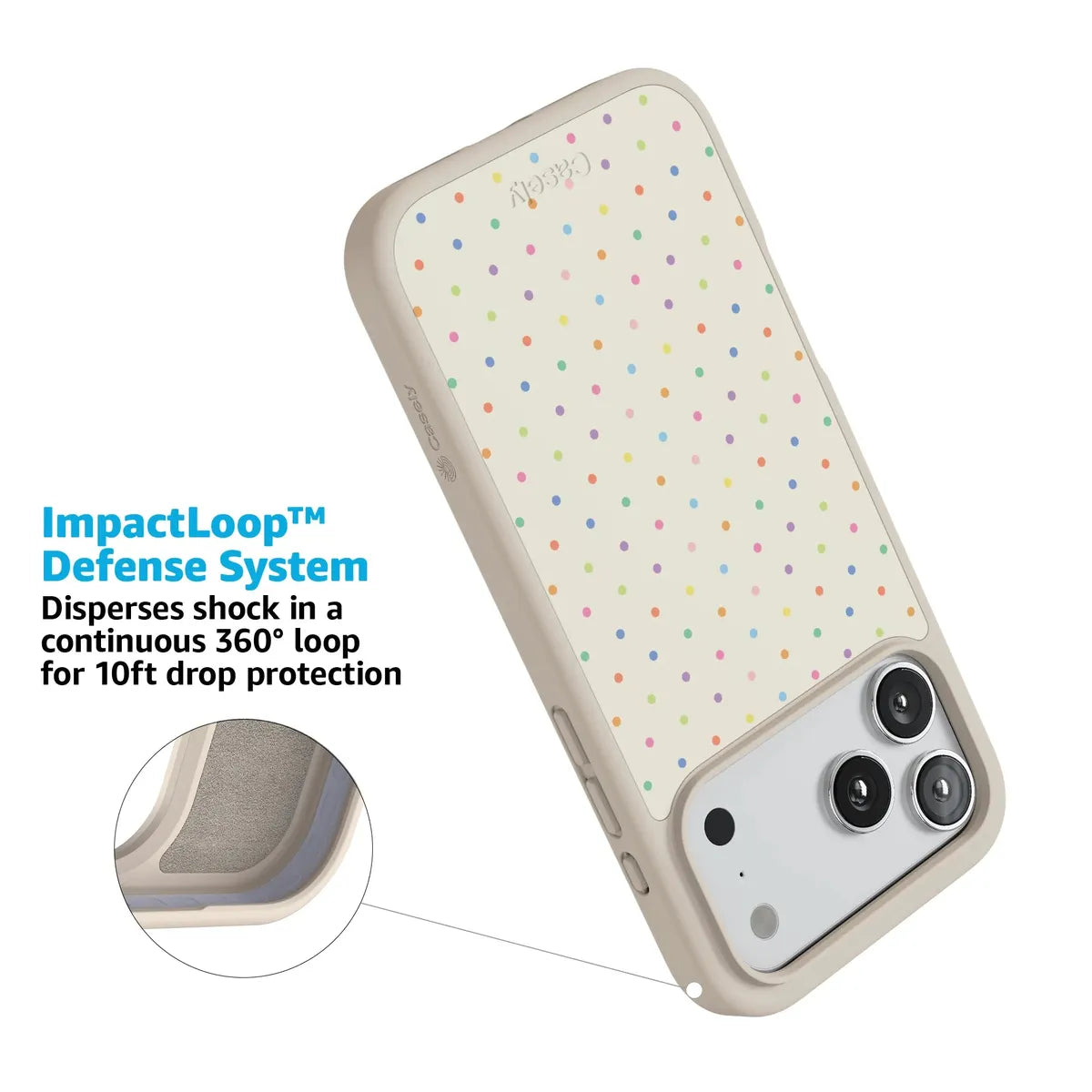 On the Dot | Rainbow Polka Dot Case