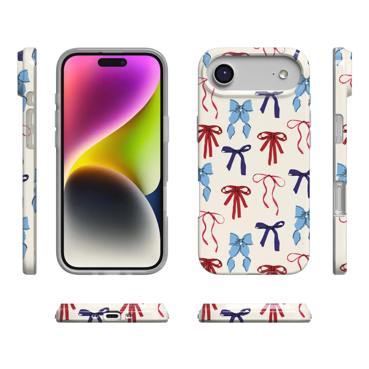 American Girlie | Red White & Blue Bows Case