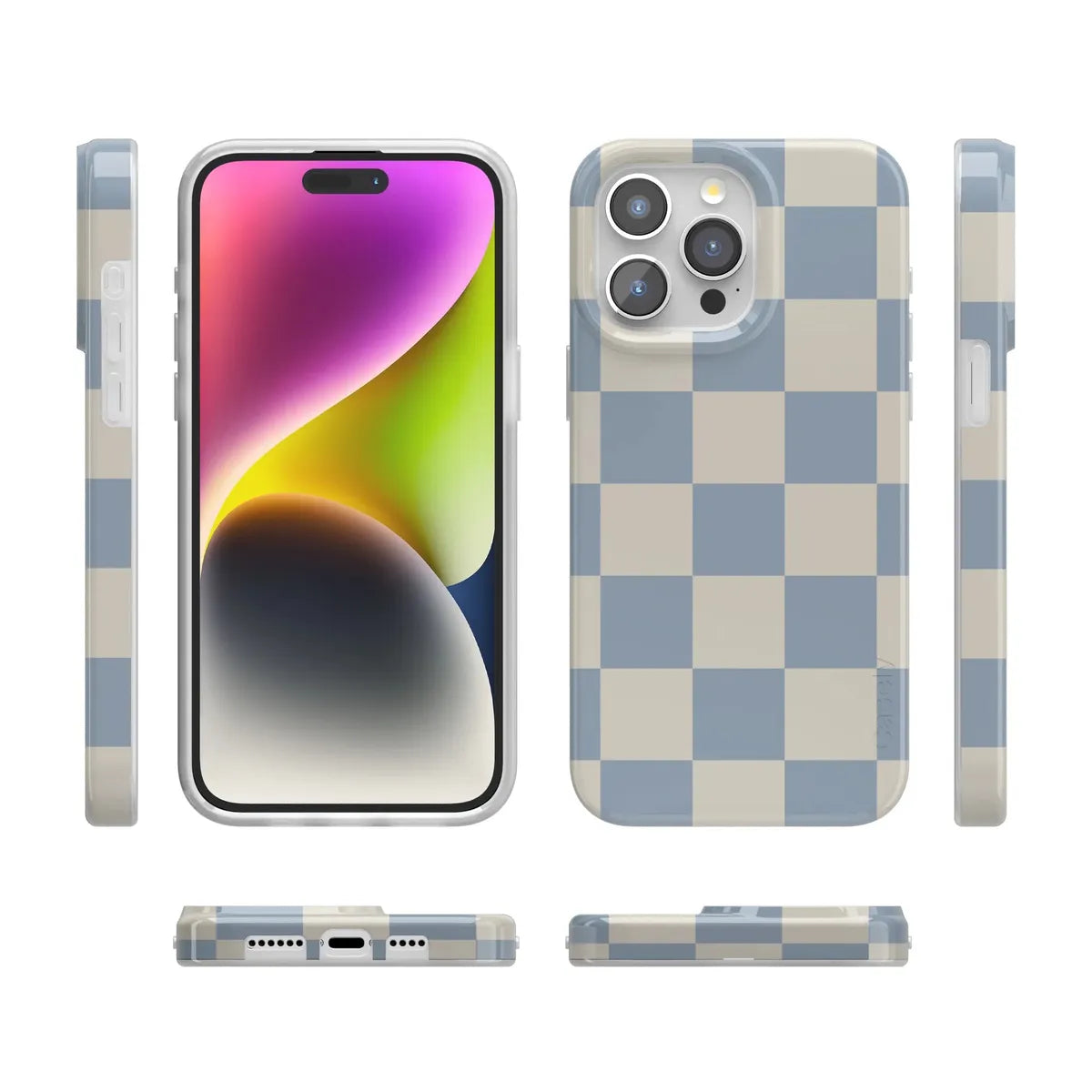 Fit Check | Light Blue Checkerboard Case