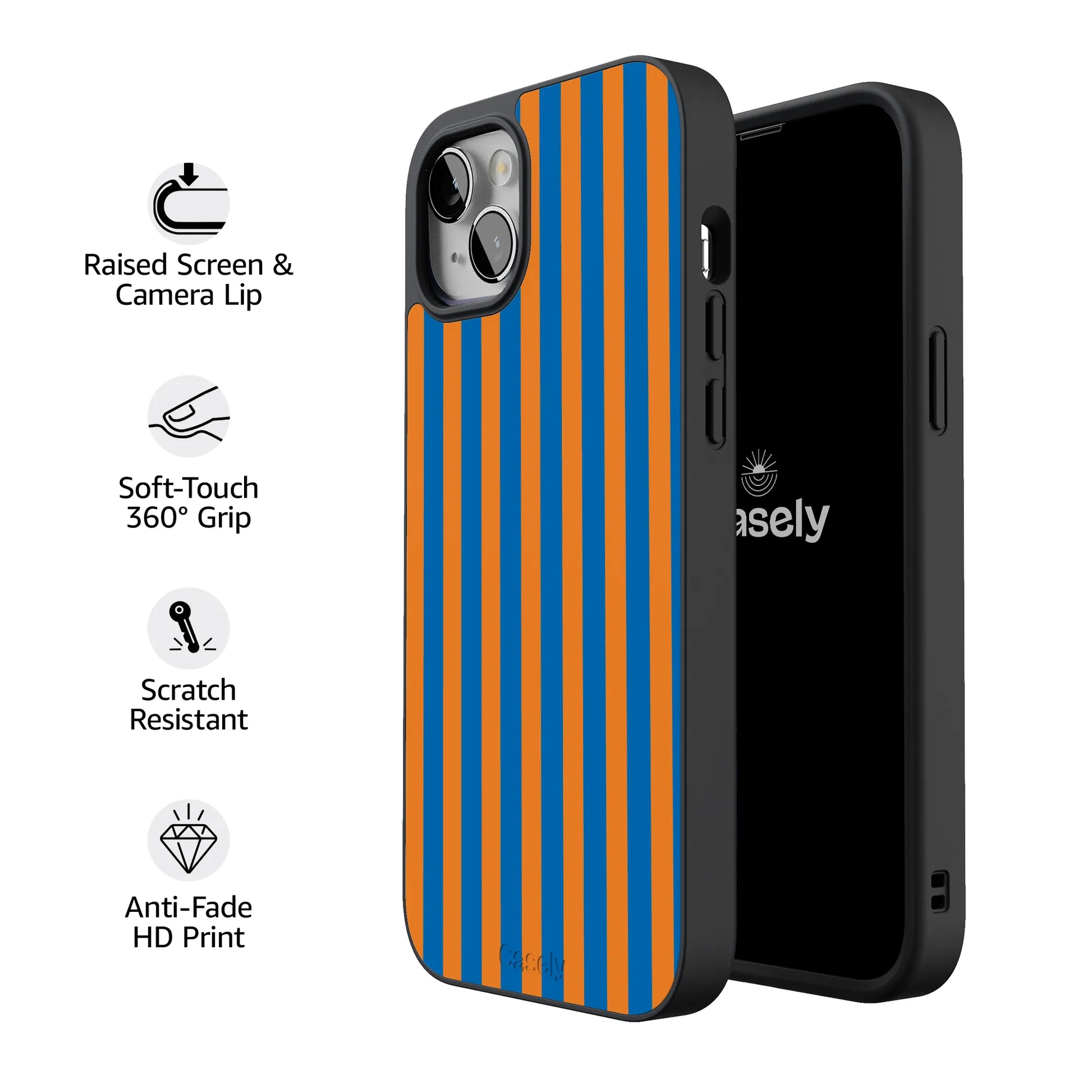 Go New York | Blue & Orange Stripes Case