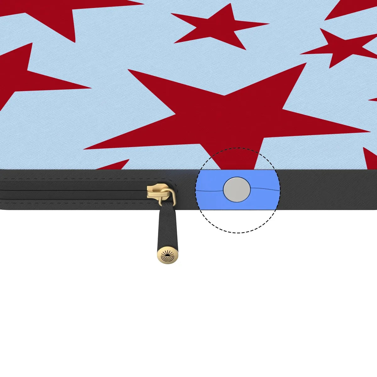 Stars Align | Blue & Red Stars Laptop Case