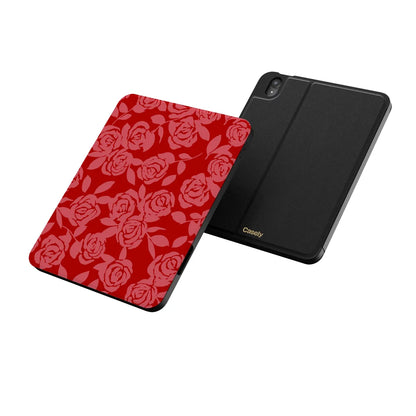 Final Rose | Red & Pink Floral iPad Case
